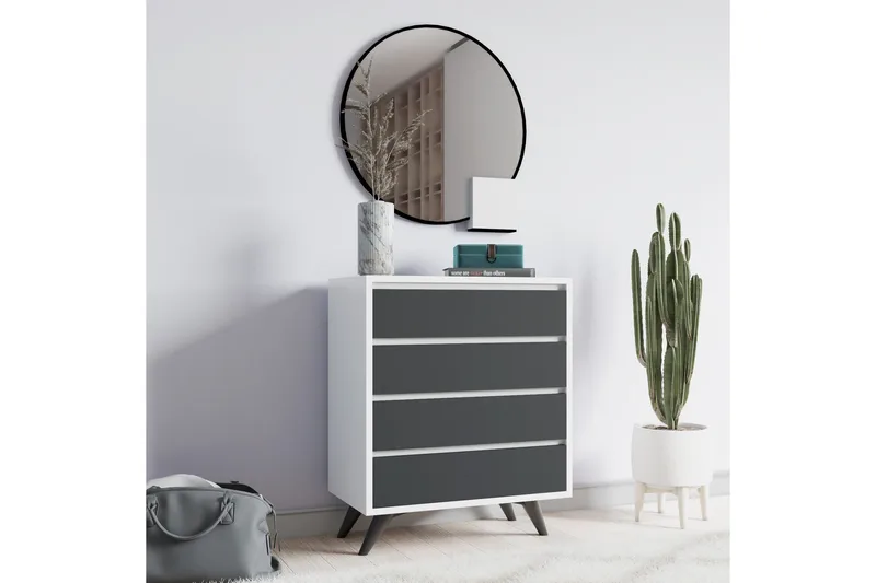 Desgrar Byrå 70x86 cm - Vit - Förvaring - Förvaringsmöbler - Byrå