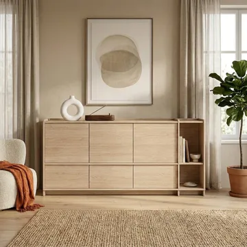 Byrå Deyloris 190 cm - ljust naturträ - Förvaring - Förvaringsmöbler - Sideboard & skänk