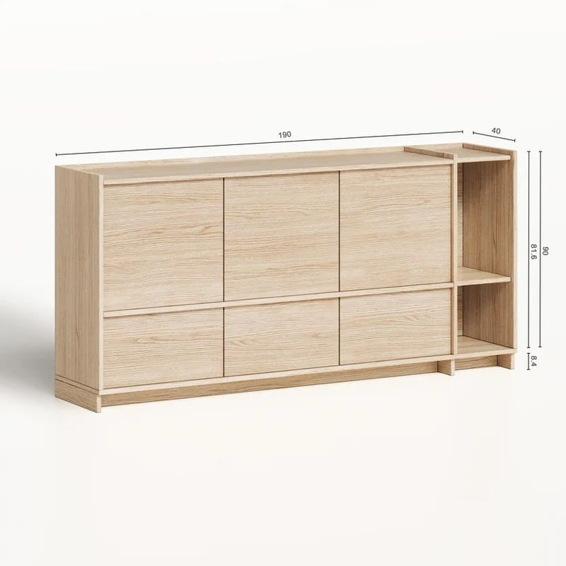 Byrå Deyloris 190 cm - ljust naturträ - Förvaring - Förvaringsmöbler - Sideboard & skänk