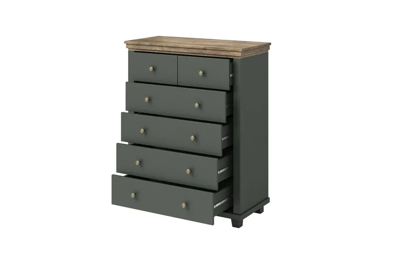 Doade Byrå 171 cm - Grön|Natur - Förvaring - Förvaringsmöbler - Byrå