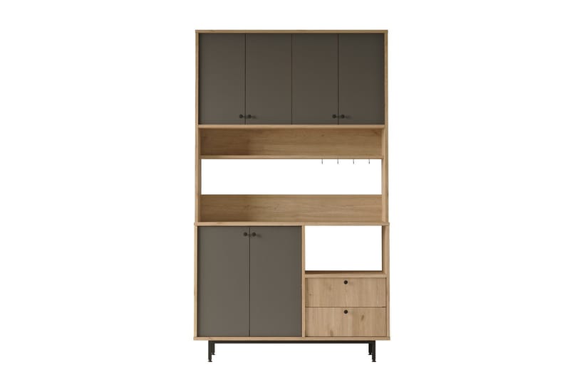 Donae Byrå 120 cm, Ek/Antracit