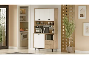 Donae Byrå 120 cm - Ek/Vit - Förvaring - Förvaringsmöbler - Byrå