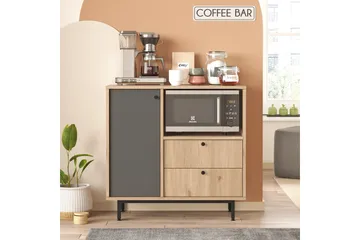 Donae Byrå 88 cm - Ek/Antracit - Förvaring - Förvaringsmöbler - Byrå