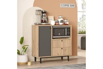 Donae Byrå 88 cm - Ek/Antracit - Förvaring - Förvaringsmöbler - Byrå