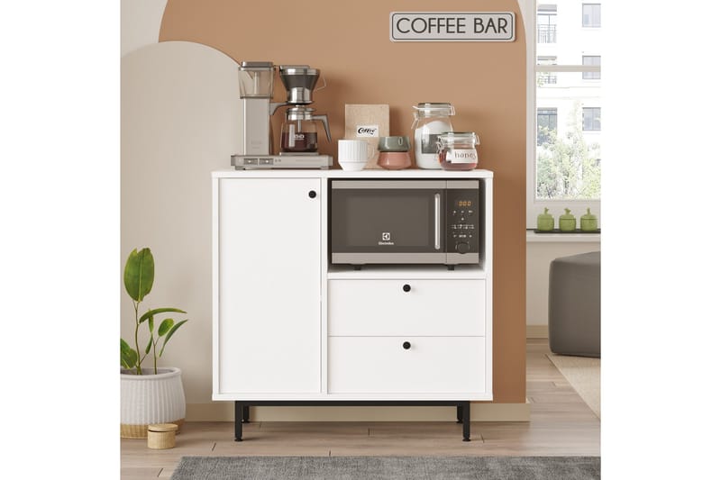 Donae Byrå 88 cm - Vit - Förvaring - Förvaringsmöbler - Byrå