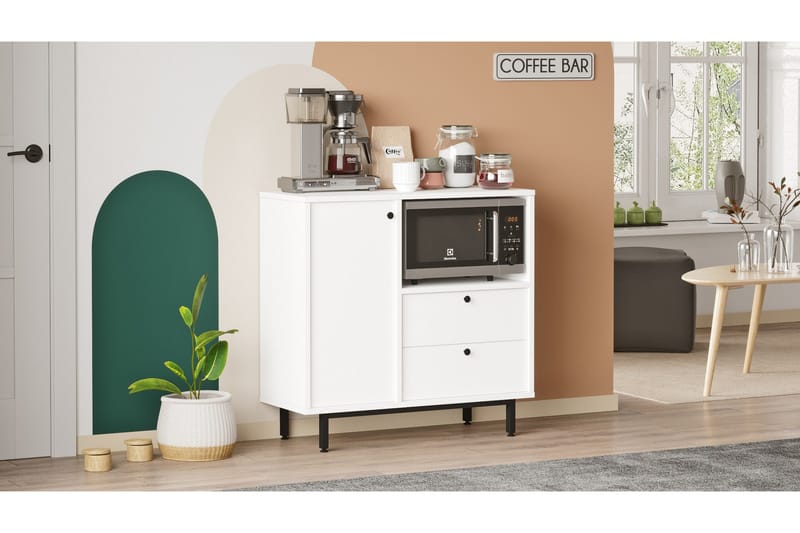 Donae Byrå 88 cm - Vit - Förvaring - Förvaringsmöbler - Byrå