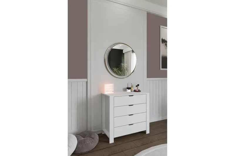 Durusu Byrå 90 cm - Vit - Förvaring - Förvaringsmöbler - Byrå