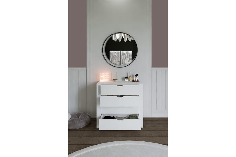 Durusu Byrå 90 cm - Vit - Förvaring - Förvaringsmöbler - Byrå