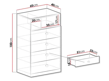 Elvaren Skänk 60 cm - Förvaring - Förvaringsm öbler - Byrå