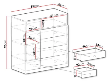 Elvaren Skänk 85 cm - Förvaring - Förvaringsmöbler - Byrå