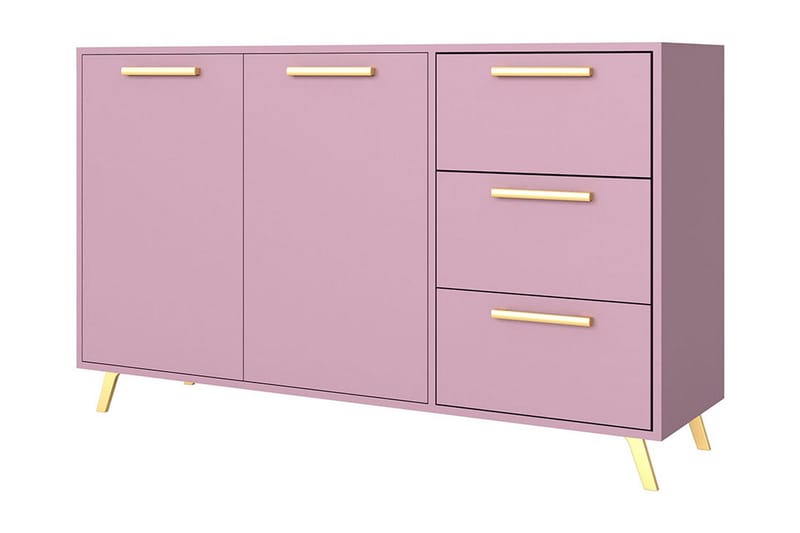 Escaldes Byrå 41x139 cm - Lila/Guld - Förvaring - Förvaringsmöbler - Byrå