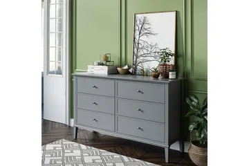 Evgeni Byrå 6 lådor - Grå - Förvaring - Förvaringsmöbler - Byrå