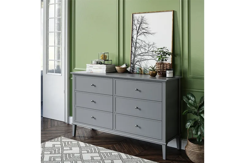 Evgeni Byrå 6 lådor - Grå - Förvaring - Förvaringsmöbler - Byrå