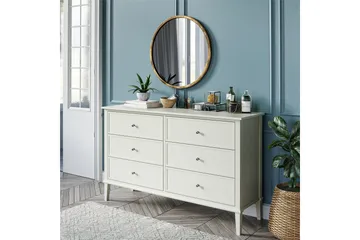 Evgeni Byrå 6 lådor - Vit - Förvaring - Förvaringsmöbler - Byrå