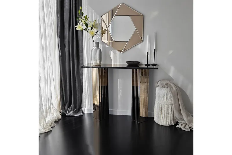 Ezlyn Byrå 105 cm - Brons - Möbler - Bord & matgrupp - Avlastningsbord & sidobord - Konsolbord & hallbord