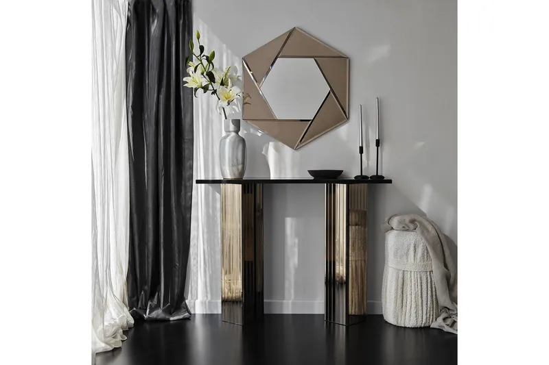 Ezlyn Byrå 105 cm - Brons - Möbler - Bord & matgrupp - Avlastningsbord & sidobord - Konsolbord & hallbord