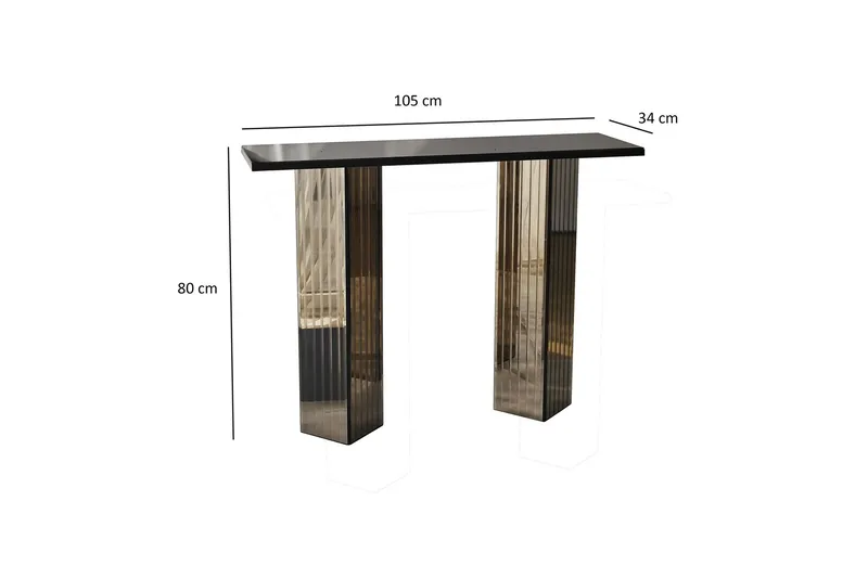 Ezlyn Byrå 105 cm - Brons - Möbler - Bord & matgrupp - Avlastningsbord & sidobord - Konsolbord & hallbord