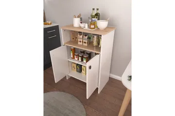 Flerfunktionsskåp Cladells Sonomo / Vit - Vit - Förvaring - Förvaringsmöbler - Byrå