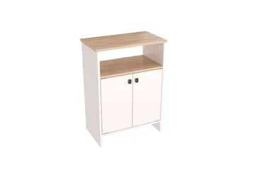 Flerfunktionsskåp Cladells Sonomo / Vit - Vit - Förvaring - Förvaringsmöbler - Byrå