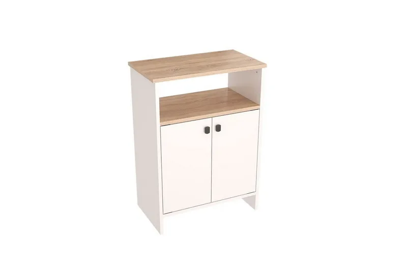Flerfunktionsskåp Cladells Sonomo / Vit - Vit - Förvaring - Förvaringsmöbler - Byrå