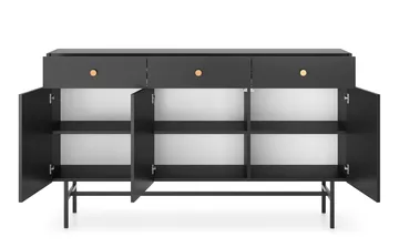 Francisca Byrå 155 cm - Svart - Förvaring - Förvaringsmöbler - Byrå