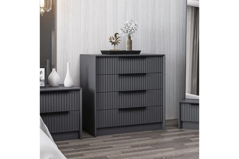 Fruitland Byrå 72 cm - Antracit - Förvaring - Förvaringsmöbler - Byrå