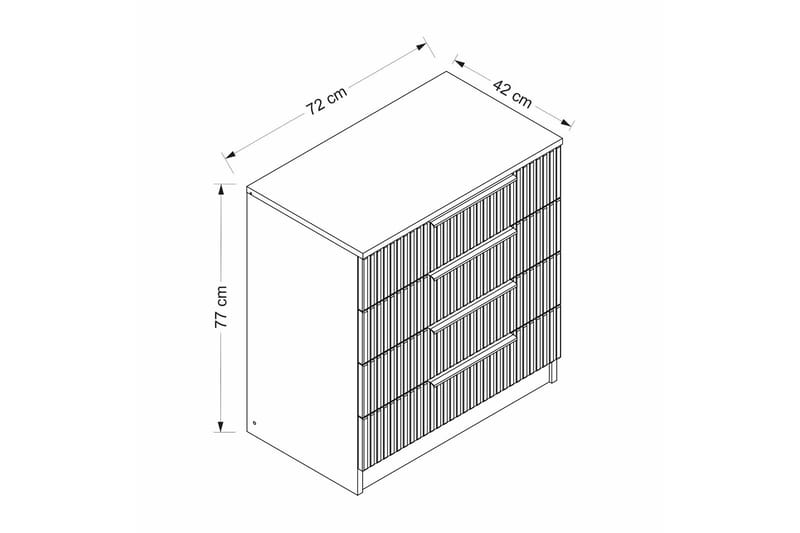 Fruitland Byrå - Vit - Förvaring - Förvaringsmöbler - Byrå