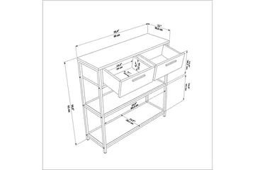 Fynlor Byrå 90 cm - Vit - Förvaring - Förvaringsmöbler - Byrå