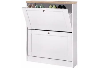 Hörnbyrå Loft24 Naveen Skolåda 70x90 cm Vit - Förvaring - Förvaringsmöbler - Byrå