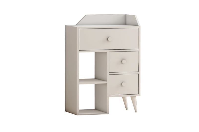 Byrå Hafing 64x94,6 cm Vit - Hanah Home - Förvaring - Förvaringsmöbler - Byrå - Hallbyrå