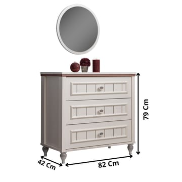 Telvo Byrå 82 cm - Förvaring - Förvaringsmöbler - Byrå - Hallbyrå