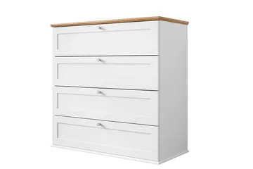 Hammerdal Byrå 92 cm - Vit/Ek - Förvaring - Förvaringsmöbler - Byrå