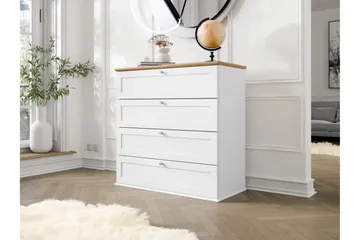 Hammerdal Byrå 92 cm - Vit/Ek - Förvaring - Förvaringsmöbler - Byrå