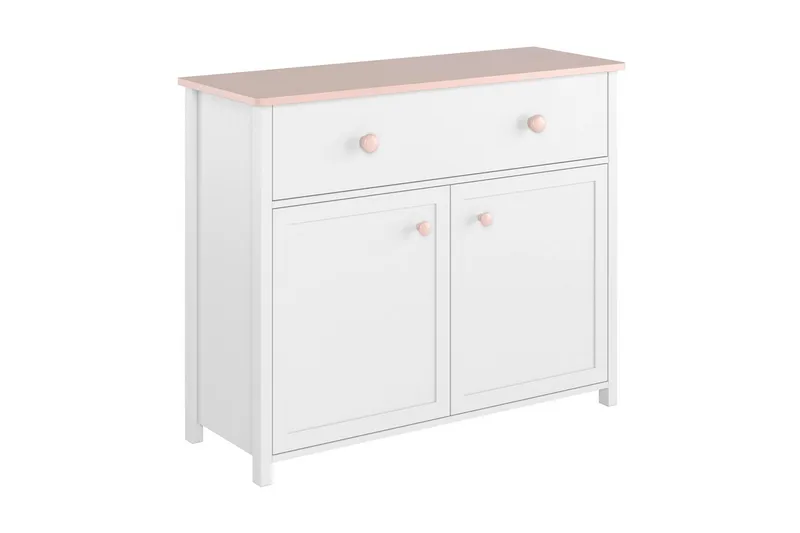 Hilts Byrå 110x90 cm NO_BRAND Vit||Pink