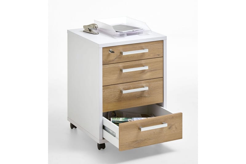 Calvia Hurts 48 cm - Vit/Ek - Förvaring - Förvaringsmöbler - Byrå - Hurts