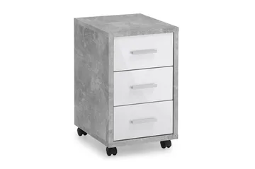 Diego Hurts 35 cm - Vit/Betong - Förvaring - Förvaringsmöbler - Byrå - Hurts