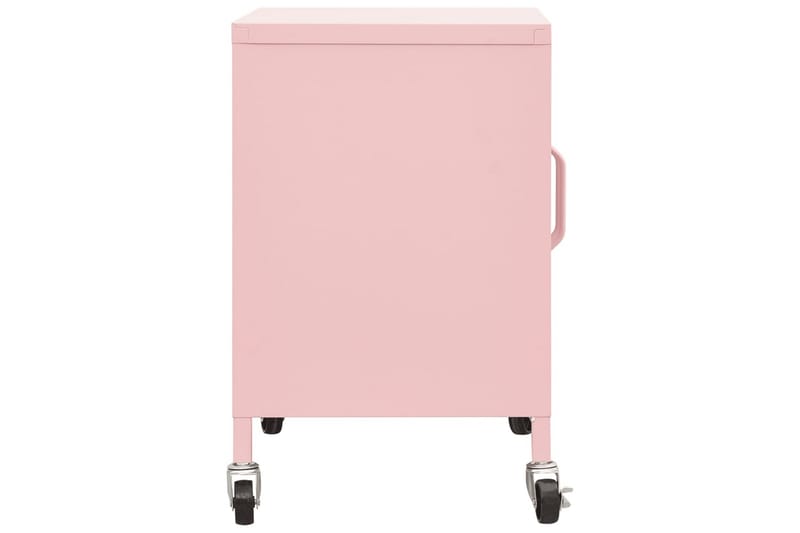 Förvaringsskåp rosa 60x35x49 cm stål - Rosa - Hurts