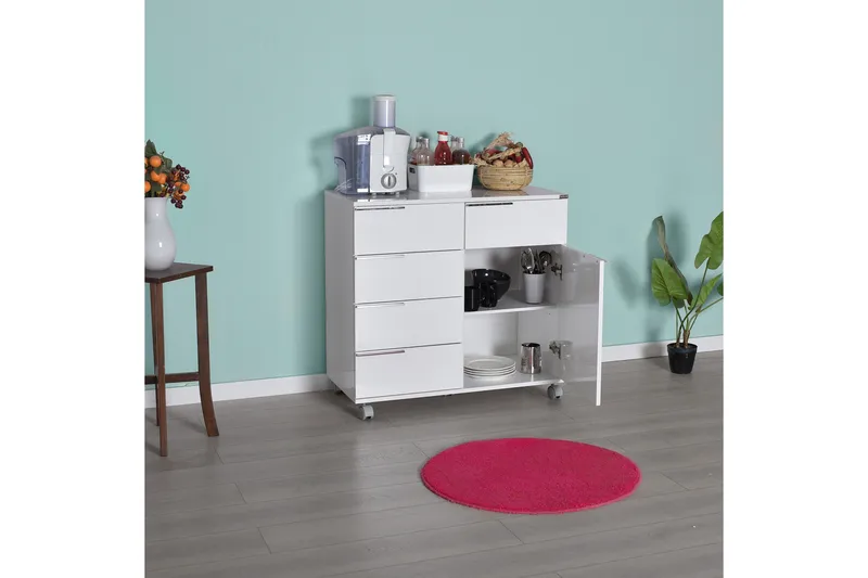 Hurts 81x85 cm - Vit - Förvaring - Förvaringsmöbler - Byrå - Hurts