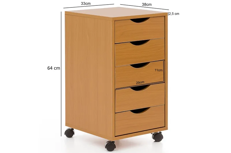 Javarris Hurts 33x38 cm - Trä/natur - Förvaring - Förvaringsmöbler - Byrå - Hurts