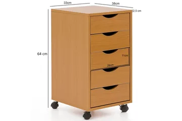 Javarris Hurts 33x38 cm - Trä/natur - Förvaring - Förvaringsmöbler - Byrå - Hurts