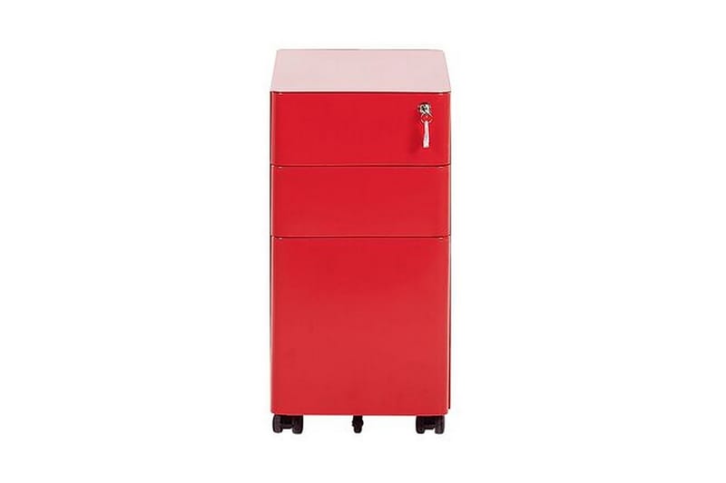 Kontorsskåp Bardano 30x50 cm - Metall/Röd - Förvaring - Förvaringsmöbler - Byrå - Hurts