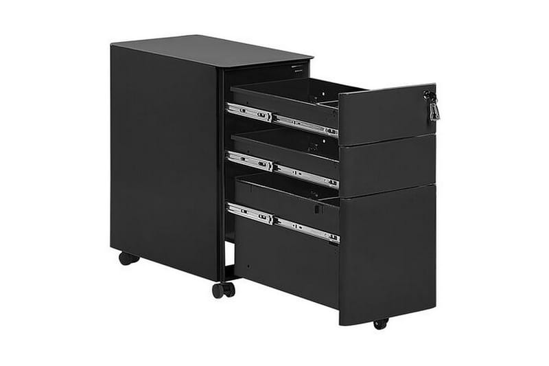 Kontorsskåp Bardano 30x50 cm - Metall/Svart - Förvaring - Förvaringsmöbler - Byrå - Hurts