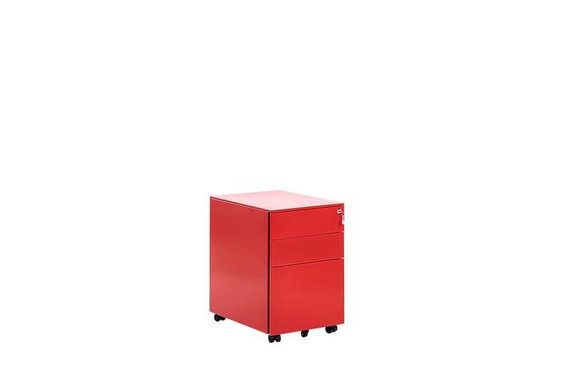 Kontorsskåp Himmelspach 39x52 cm - Metall/Röd - Förvaring - Förvaringsmöbler - Byrå - Hurts