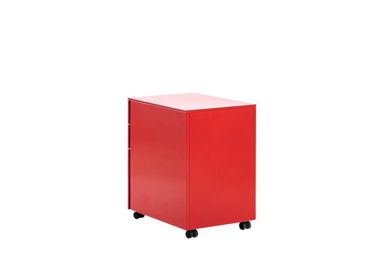Kontorsskåp Himmelspach 39x52 cm - Metall/Röd - Förvaring - Förvaringsmöbler - Byrå - Hurts