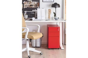 Lubriano Kontorshurts 30x50 cm - Metall/Röd - Förvaring - Förvaringsmöbler - Byrå - Hurts