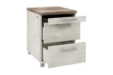 Talebi Hurts med Lås 53x42 cm - Brun/Vit - Förvaring - Förvaringsmöbler - Byrå - Hurts