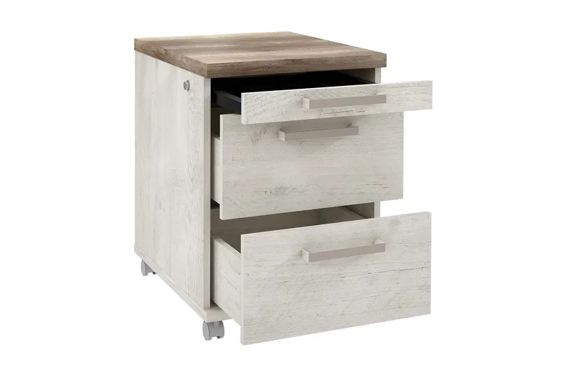 Talebi Hurts med Lås 53x42 cm - Brun/Vit - Förvaring - Förvaringsmöbler - Byrå - Hurts