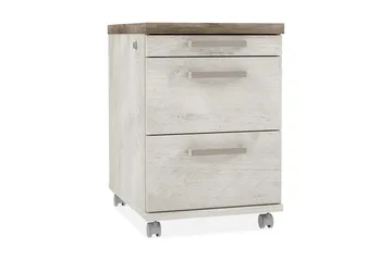 Talebi Hurts med Lås 53x42 cm - Brun/Vit - Förvaring - Förvaringsmöbler - Byrå - Hurts