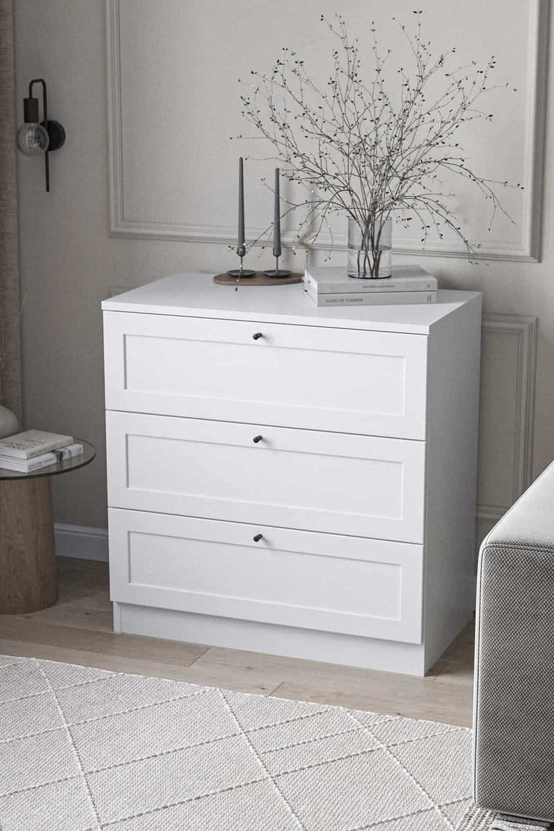 Interlaken Byrå 75 cm - Vit - Förvaring - Förvaringsmöbler - Byrå