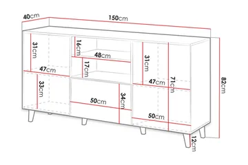 Juniskär Byrå - Svart|Ek - Förvaring - Förvaringsmöbler - Byrå